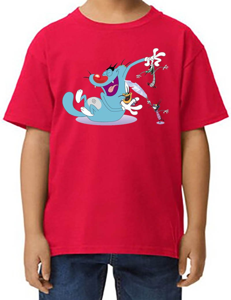 Oggy And The Cockroaches Kids T-Shirt