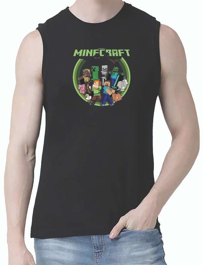 Minecraft Sleeveless T-Shirt